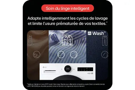 Lave-linge hublot Lg Lave-linge 11 kg avec molette ecran LCD