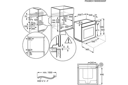 Four encastrable Aeg TS6PB521AB