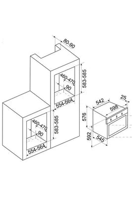 Four encastrable Glem Metropol GFMG51IX