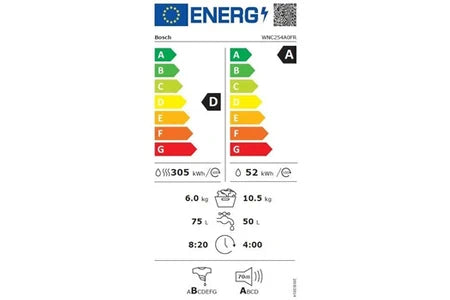 Lave-linge séchant Bosch WNC254A0FR SER8