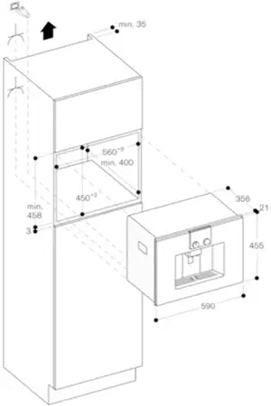 Machine à café encastrable Gaggenau CMP250112