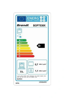 Four encastrable Brandt BOP7538X