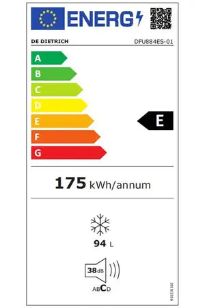 Congélateur armoire De Dietrich DFU884ES - ENCASTRABLE 88CM