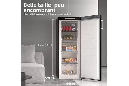 Congélateur armoire CHiQ Congélateur armoire - - No frost FSD166NE4E - 166L - Noir