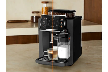 Expresso avec broyeur Krups Sensation Lait EA912HF1 Gris anthracite