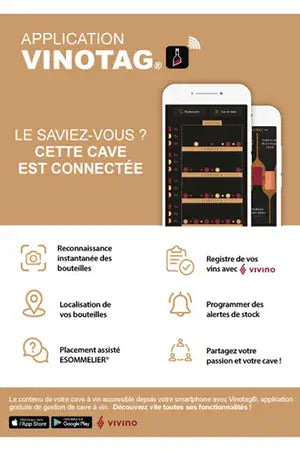 Cave multi-températures La Sommeliere vip330v black