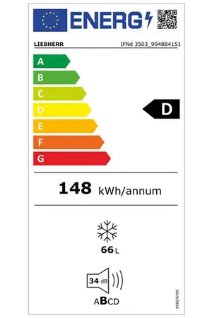Congélateur armoire Liebherr IFND 3503-22 - Encastrable 71 cm