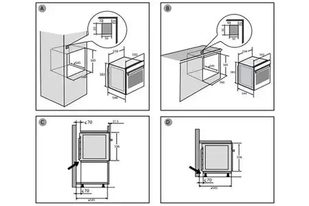 Four encastrable Brandt BFH3412X