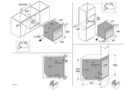 Four encastrable Asko OP8637A2