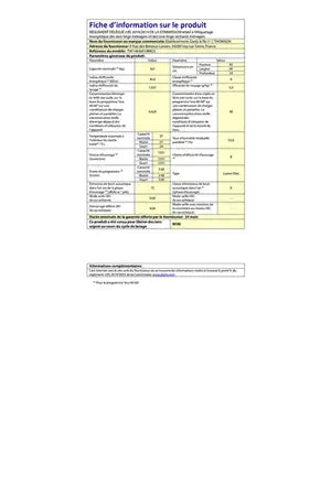 Lave-linge hublot Thomson TW148AM10BKCS Noir