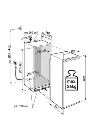 Congélateur armoire Liebherr SIFNAD 5188-22 - Encastrable 178 cm