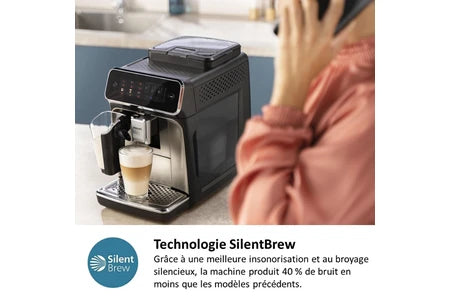 Expresso avec broyeur Philips EP3349/70 Machine automatique Série 3300 LatteGO