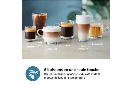 Expresso avec broyeur Philips EP3349/70 Machine automatique Série 3300 LatteGO