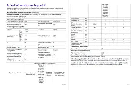 Réfrigérateur congélateur en bas Lg GBV22NCCPY
