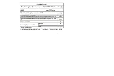 Four encastrable Beko BBIM18301XFPE AeroPerfect