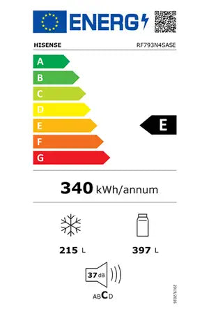 Réfrigérateur multi-portes Hisense RF793N4SASE