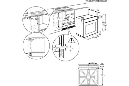 Four encastrable Electrolux EOC8P39X