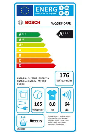 Sèche-linge pompe à chaleur Bosch SERENITY WQG134DRFR