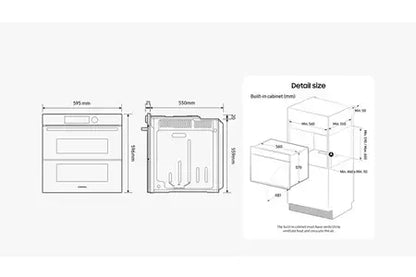 Four encastrable Samsung NV7B4550UAB