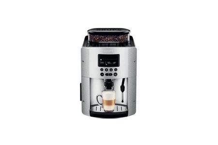 Combiné expresso cafetière Seb Krups Essential EA815E70 - Machine à café automatique avec mousseur à lait - 15 bar - argent