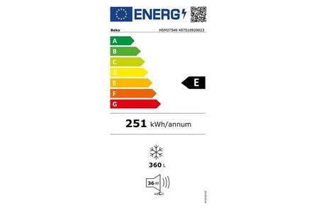 Congélateur coffre Beko Congélateur coffre 129cm 360l HSM37540