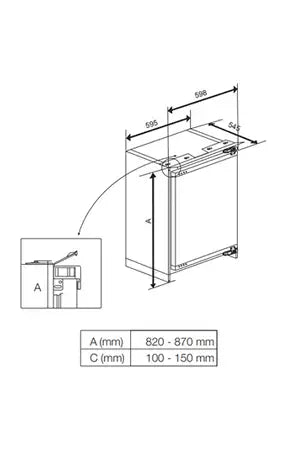 Congélateur top Beko bu1204n