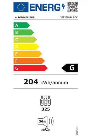Cave multi-températures La Sommeliere vip330v black